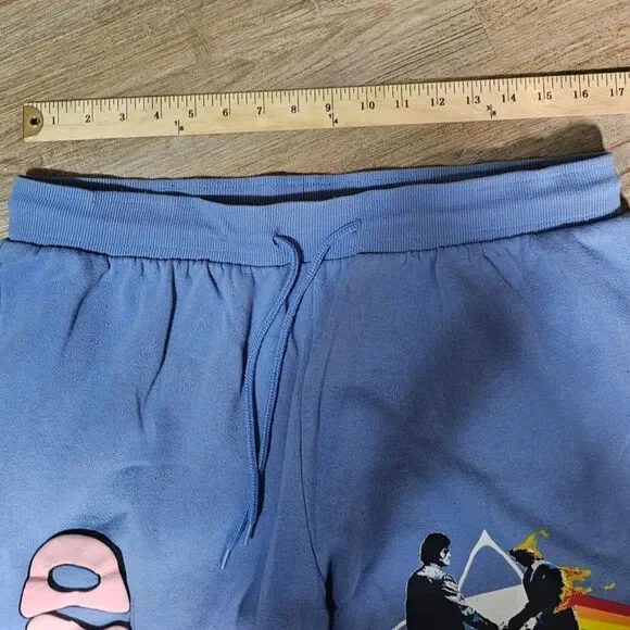 Pink Floyd Sweatpants joggers Unisex Blue Size L 36/38 Wish You Were Here - Picture 4 of 9